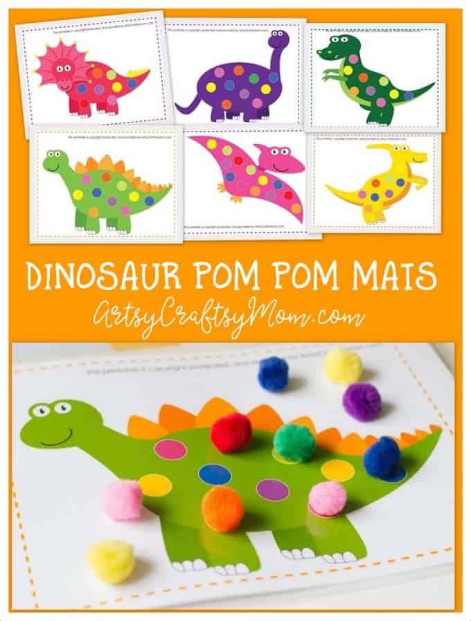 Educational dinosaur crafts for 2 year olds