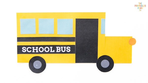 school bus for land transport art and craft for preschool