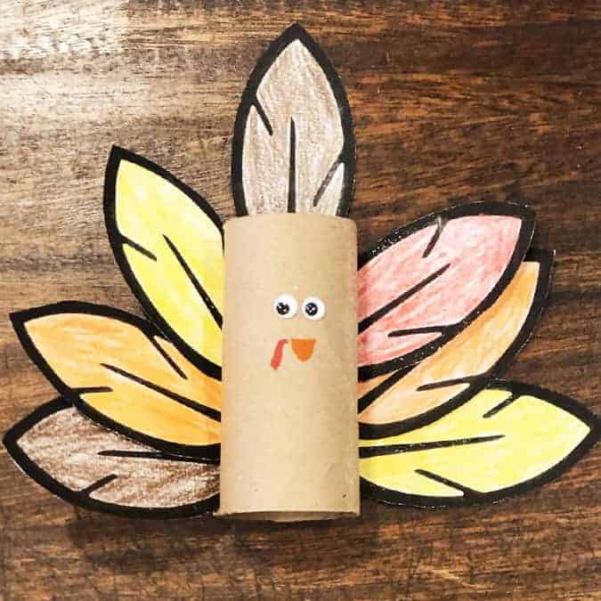 turkey toilet paper roll crafts for toddlers
