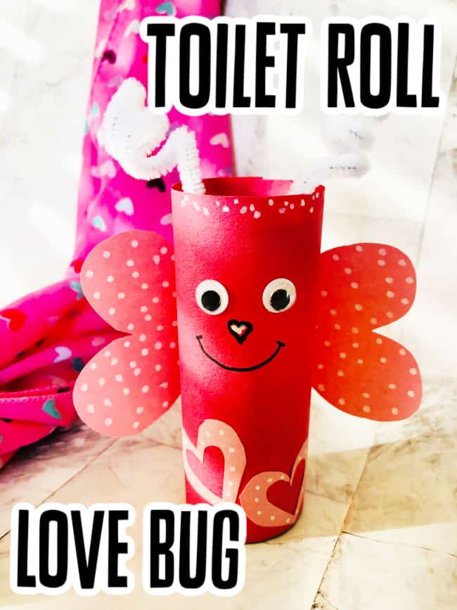easy Valentine toilet paper roll crafts for toddlers