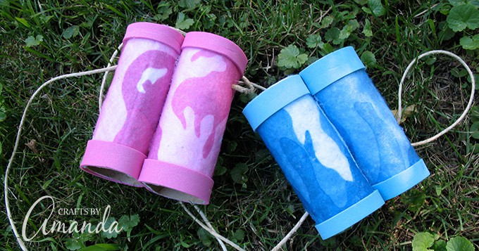 easy binoculars toilet paper craft for toddlers