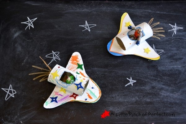 space shuttle toilet paper roll crafts for 3 year olds