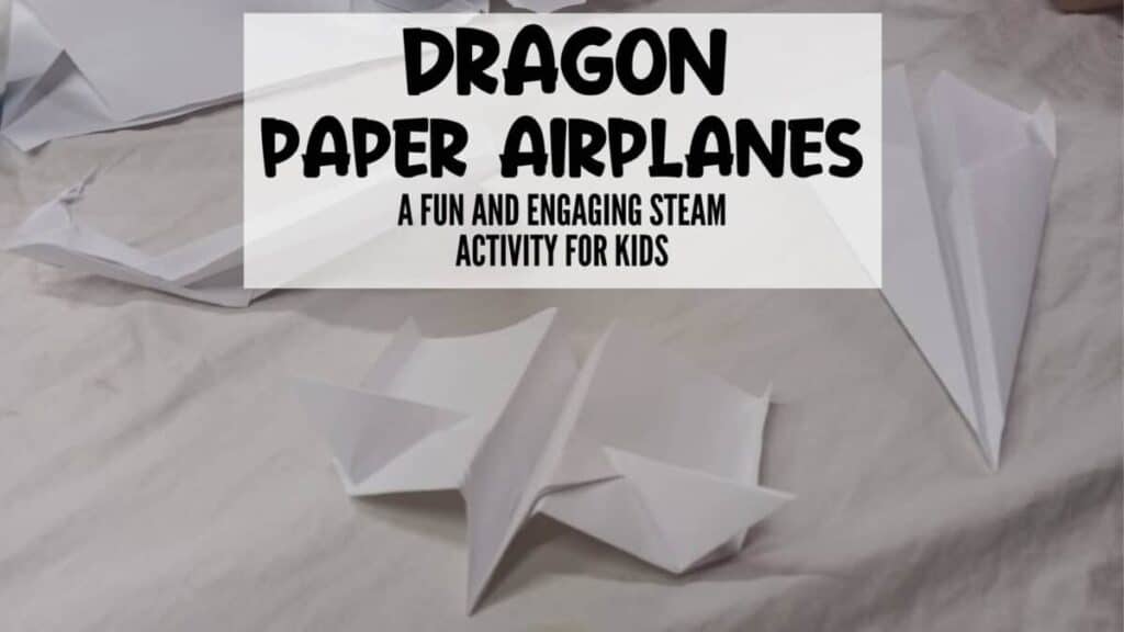 dragon paper airplanes for transport craft activities for preschoolers