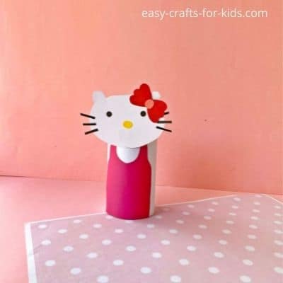 hello kitty toilet paper roll crafts for 2 year olds
