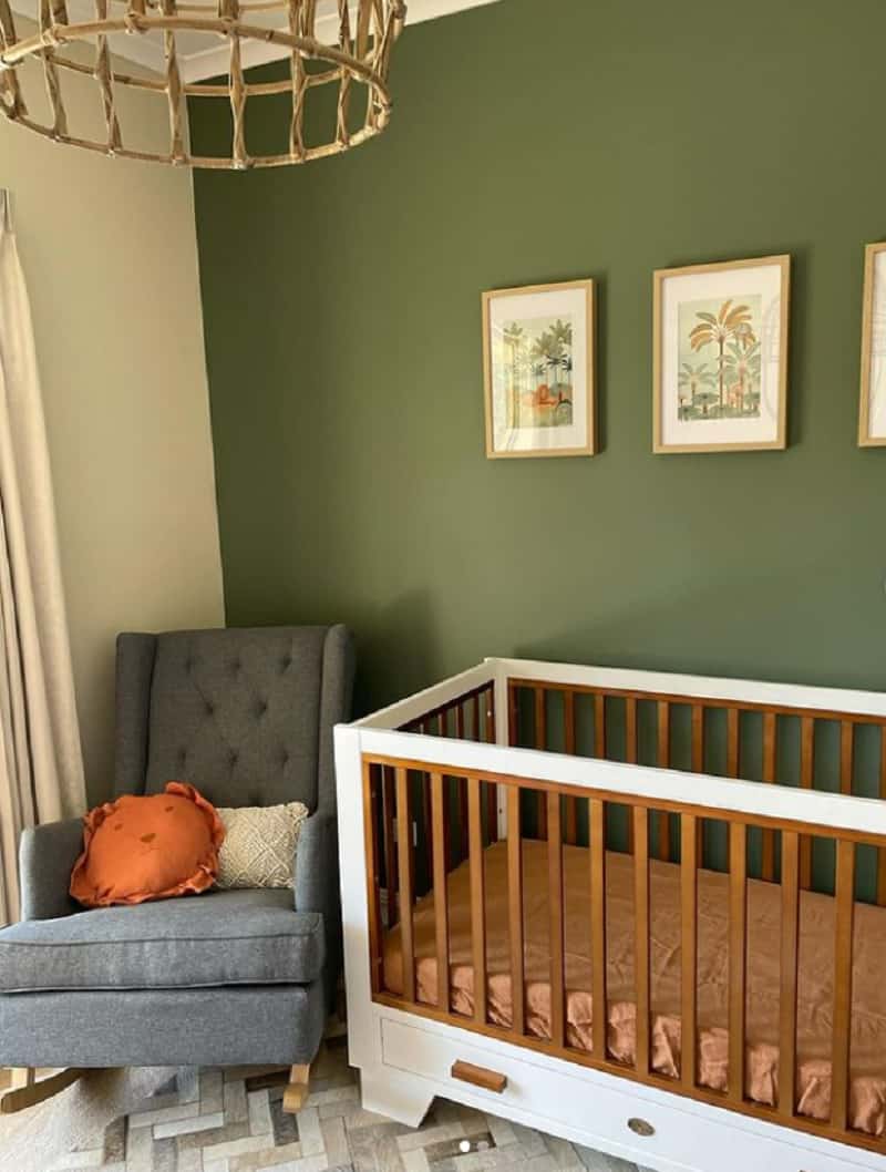 green and blue nursery ideas