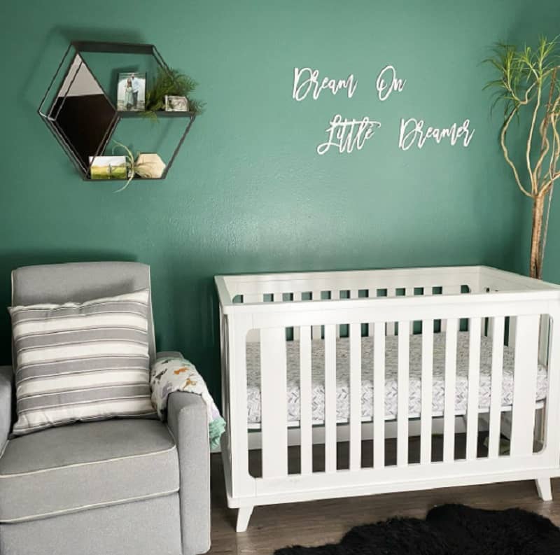 green wall nursery ideas for babies