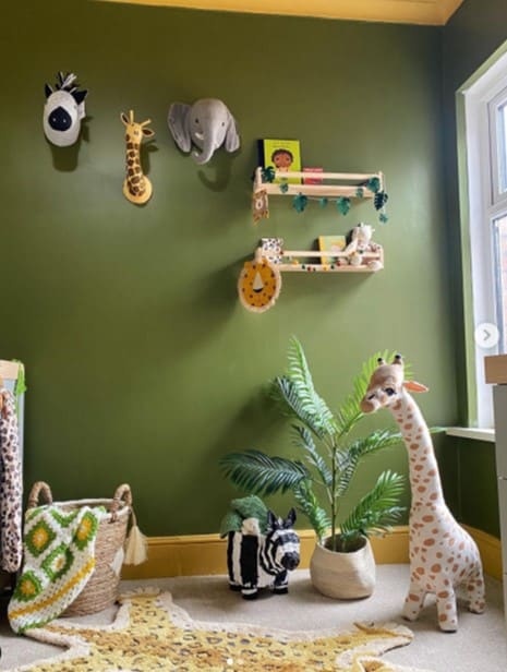 olive green nursery ideas with safari theme