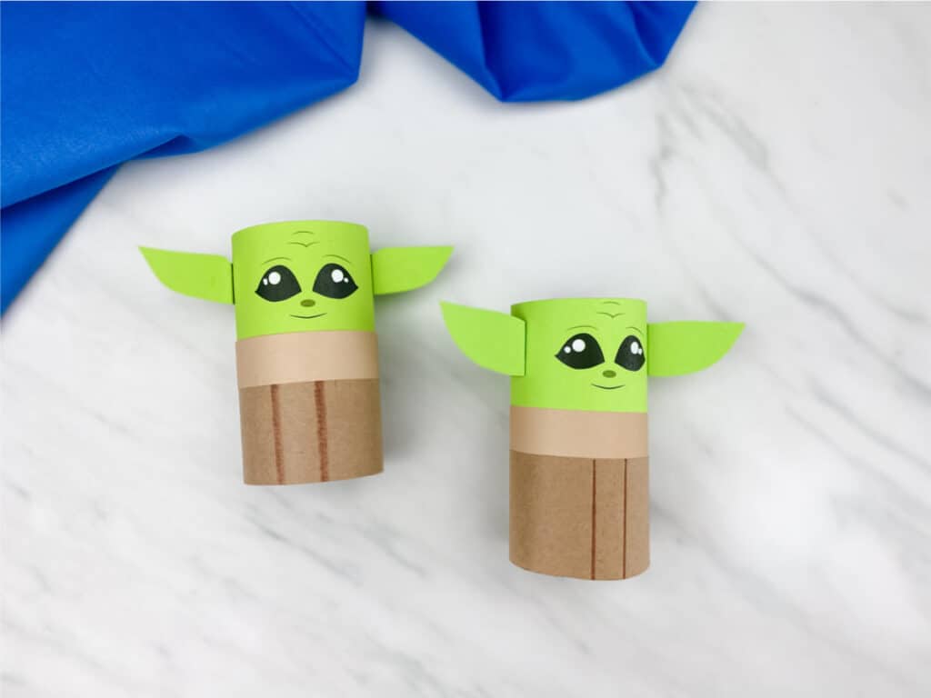 baby yoda toilet paper roll crafts for 3 year olds