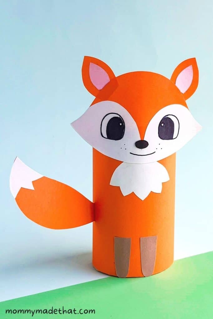 toilet paper roll fox craft for kids