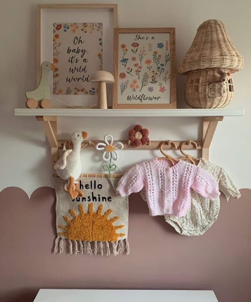 whimsical nursery shelf ideas