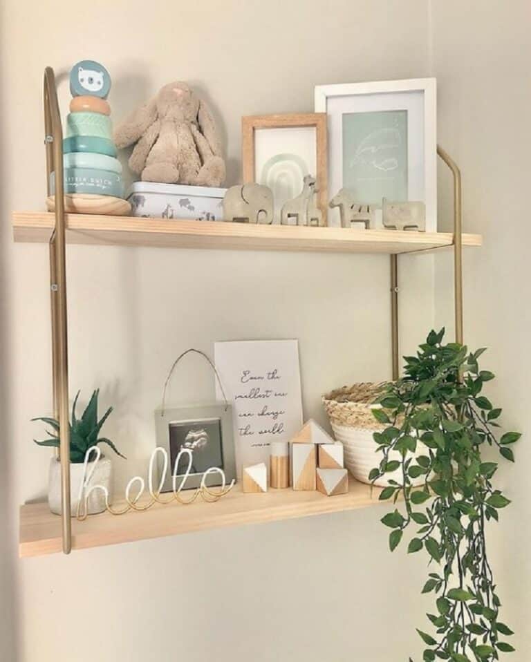 35 nursery shelf & decor ideas