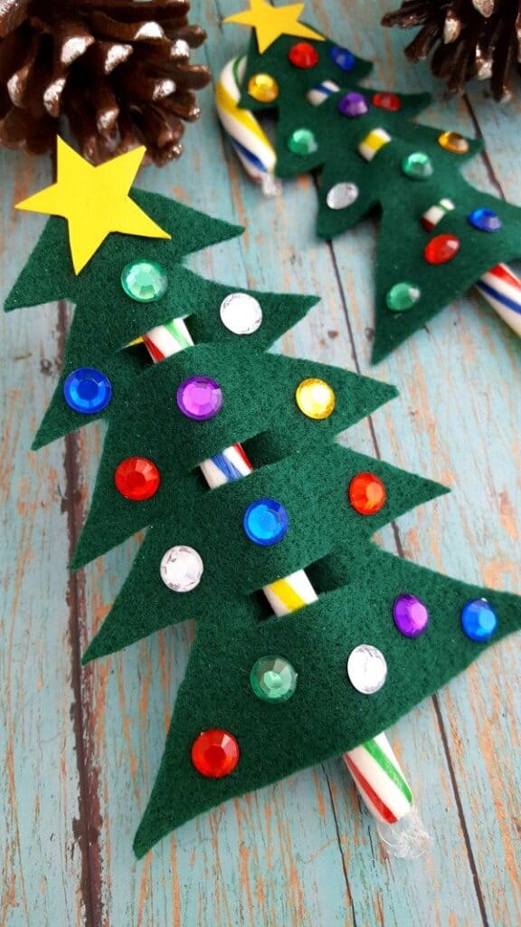 candy cane easy easy christmas tree crafts for toddlers