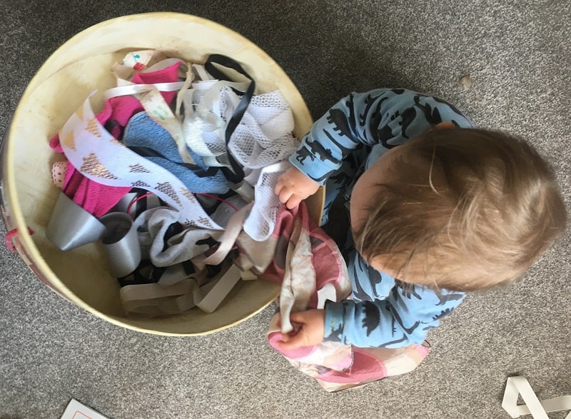 fabric sensory activities for babies to explore different textures
