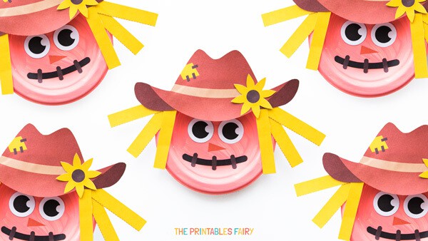 fun fall scarecrow paper craft for toddlers