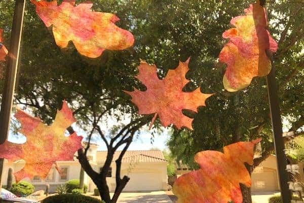 coffee filter fall crafts for toddlers