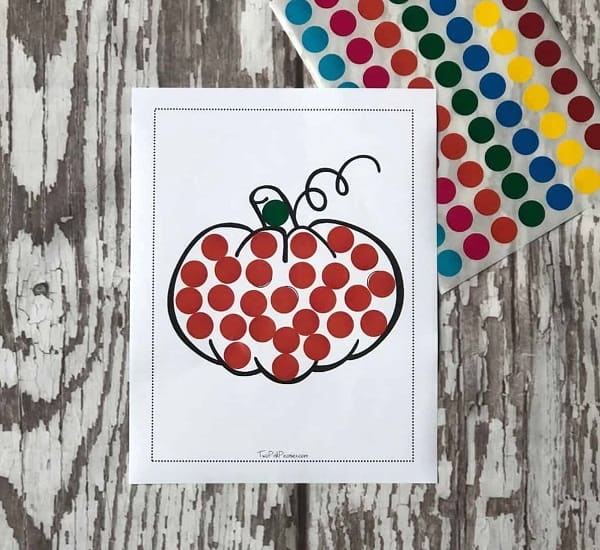 fall-dot-sticker-printable for toddlers