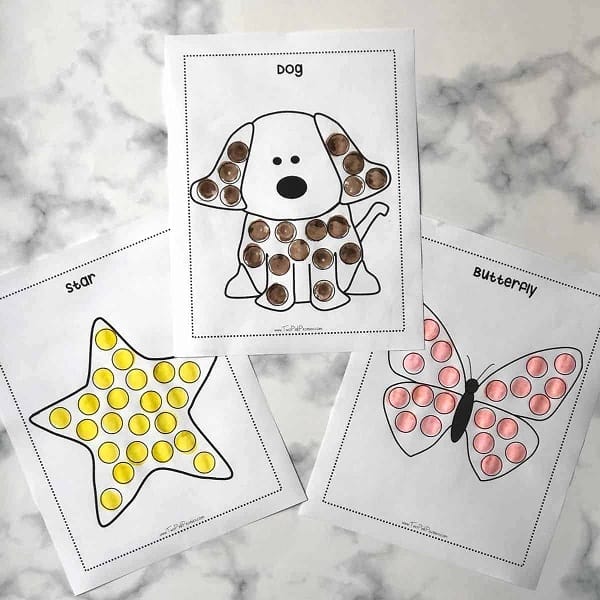 easy dot maker activities for 18 month old toddlers