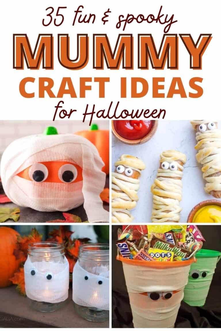 35 Mortifyingly Fun & Easy Mummy Crafts for Halloween