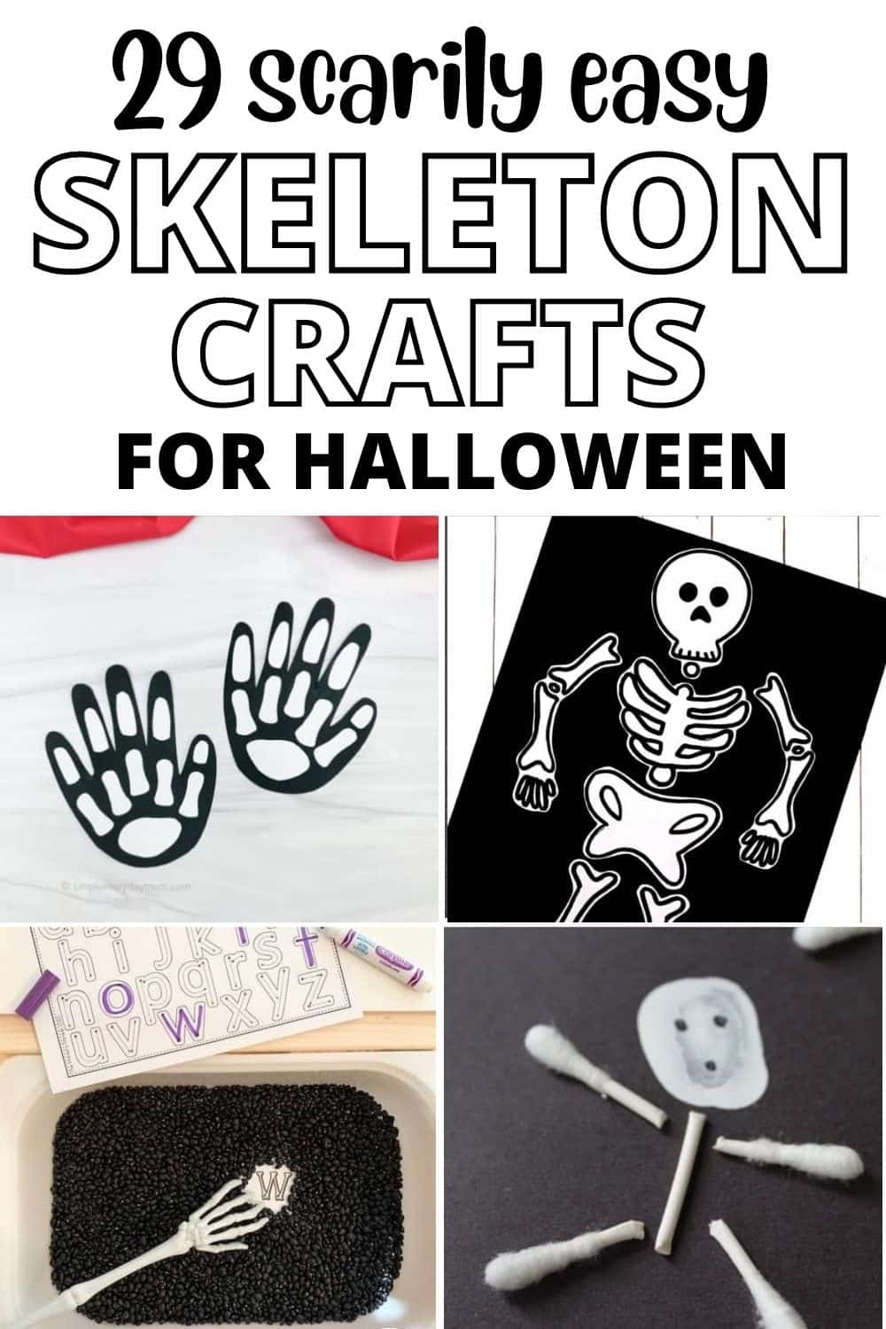 29 Scarily Easy Skeleton Crafts for Kids