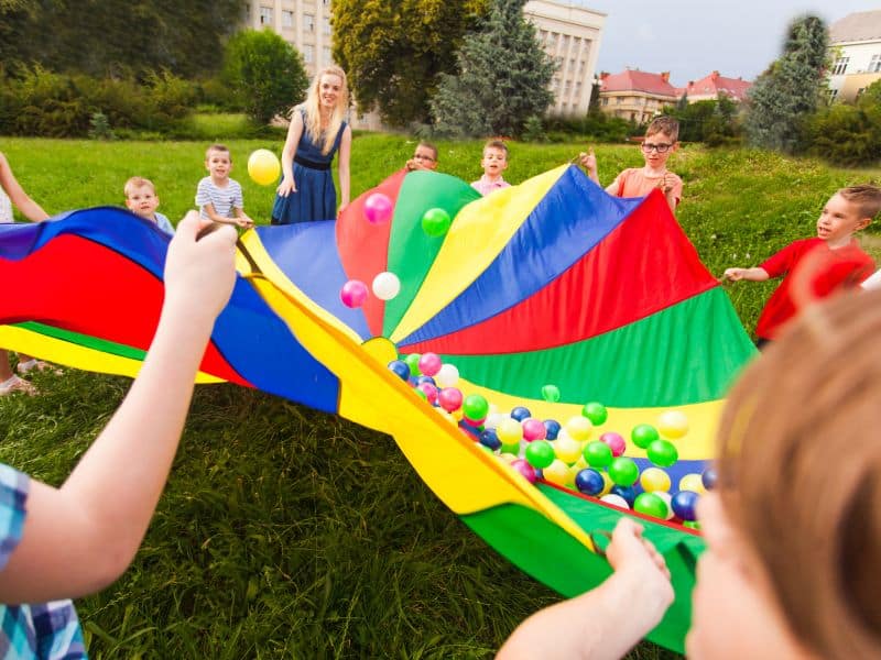 parachute games and activities