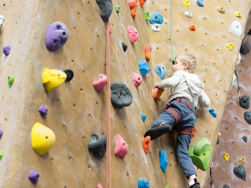 rock climbing fun birthday idea for boys