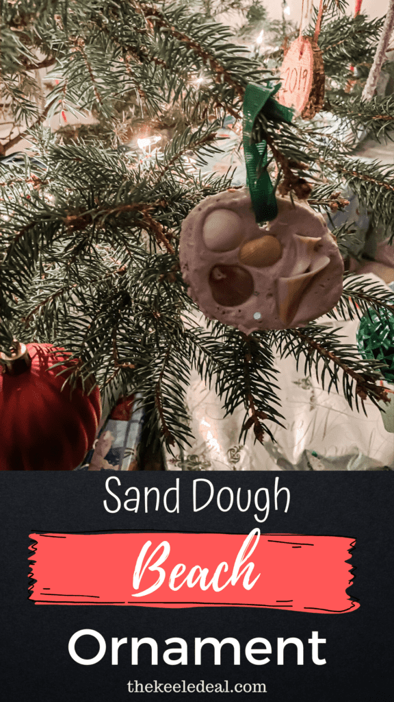 sand dough beach Christmas ornament for nature lovers