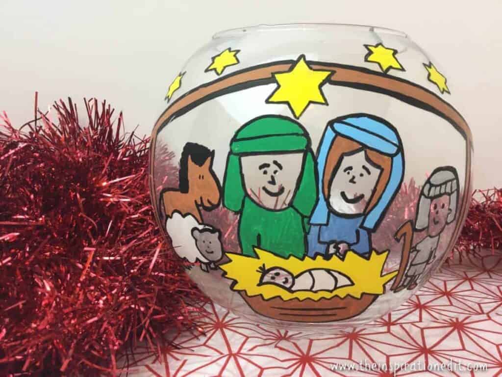 fish bowl nativity arts and crafts for kids