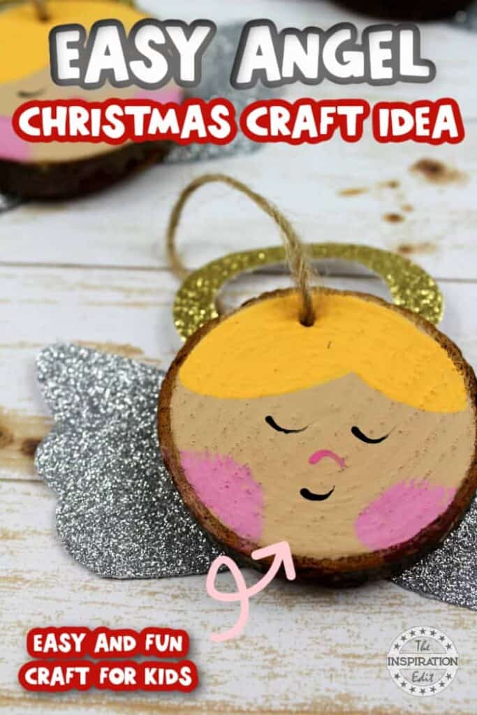 angel wood slice nature inspired christmas ornaments diy