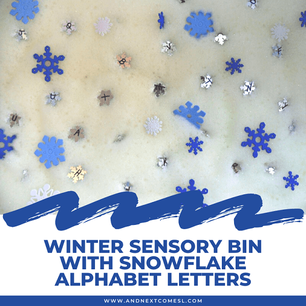 Winter Sensory Bin  What Can We Do With Paper And Glue