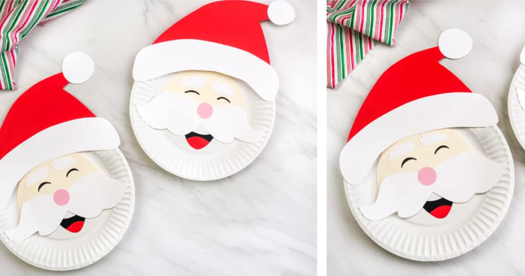 paper plate santa claus crafts