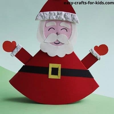 rocking santa claus craft for toddlers