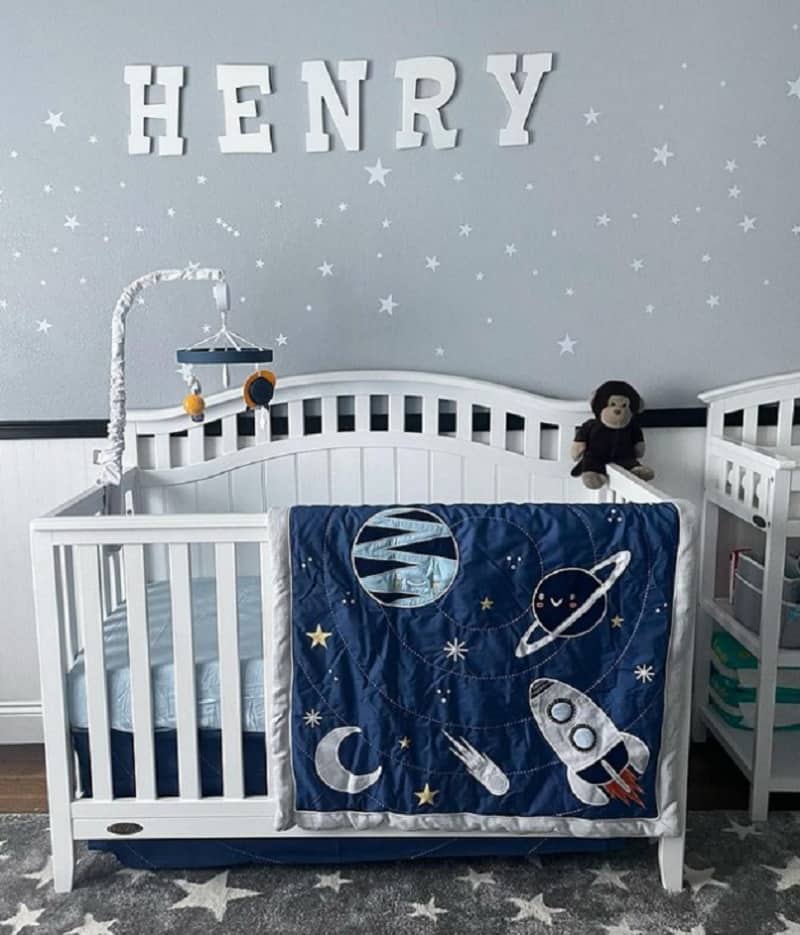 soft gray space-themed nursery ideas