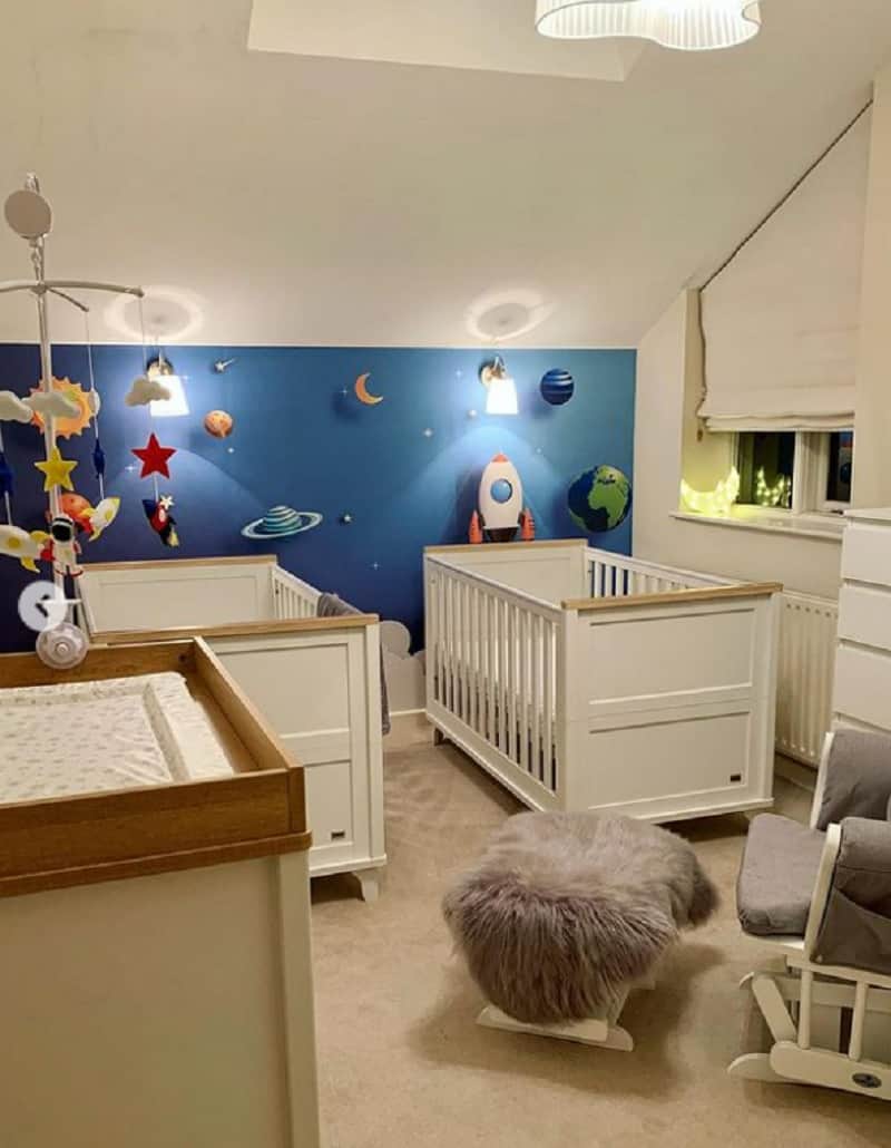 space-themed nursery ideas for twin boys