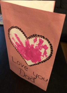 valentine's day handprint card crafts for toddlers