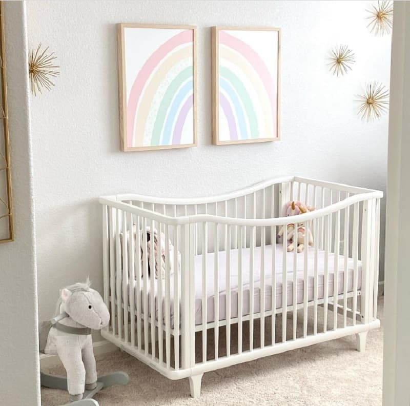 Rainbow nursery wall art