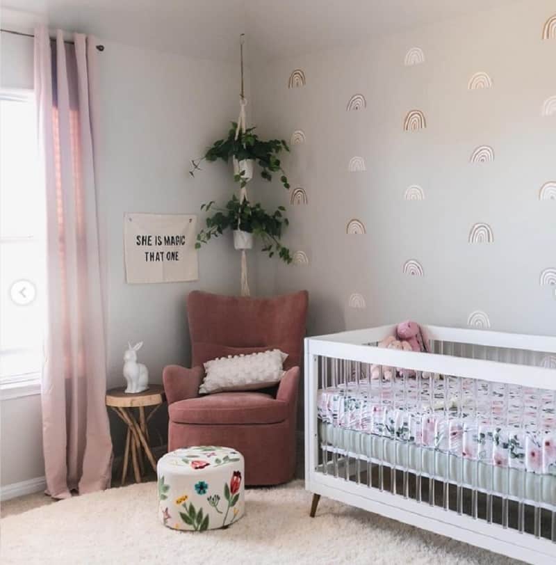 florals and Rainbow nursery ideas