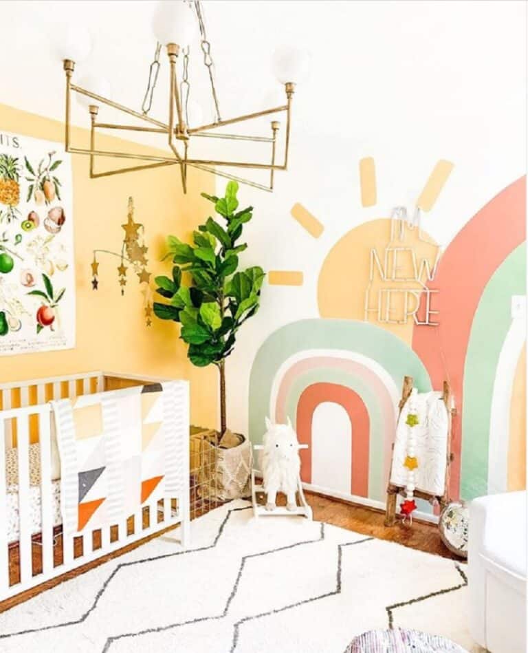41 Stunning Rainbow Nursery Ideas for Baby Boys & Girls
