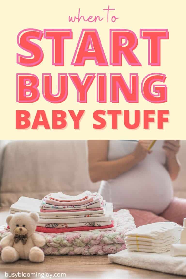 When to start buying baby stuff during pregnancy & what to buy when
