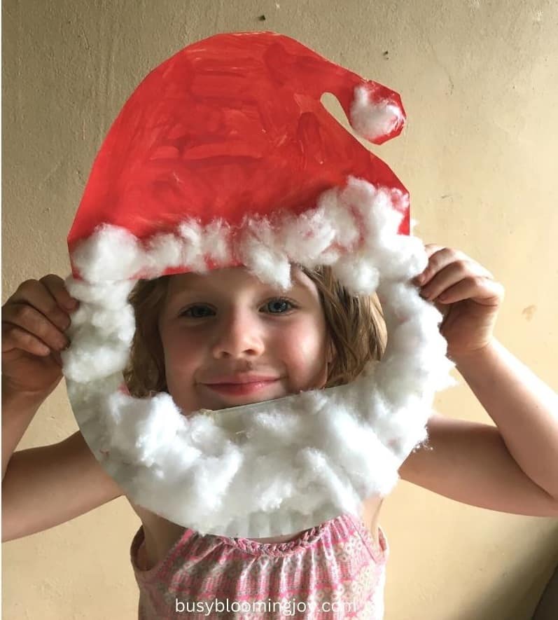 Santa craft for preschoolers