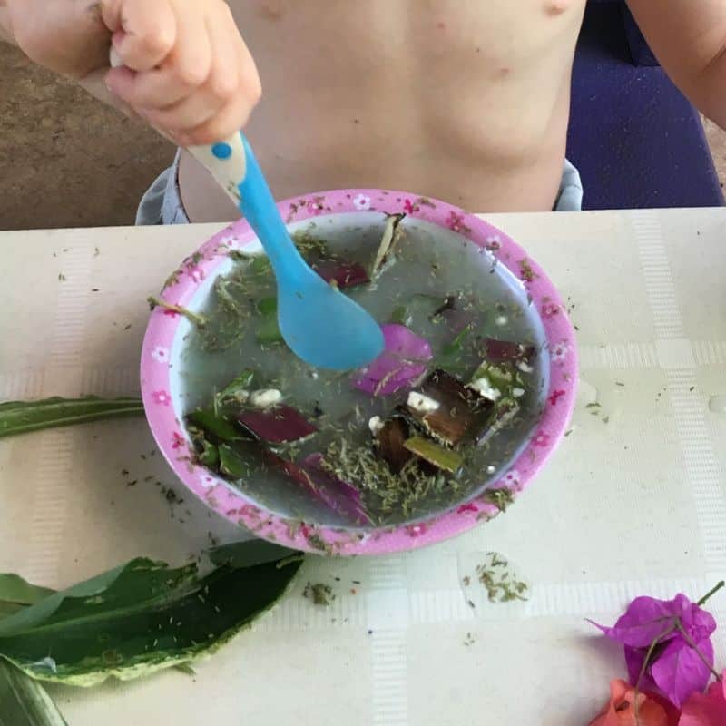 flower soup sensory play ideas for 1 year olds