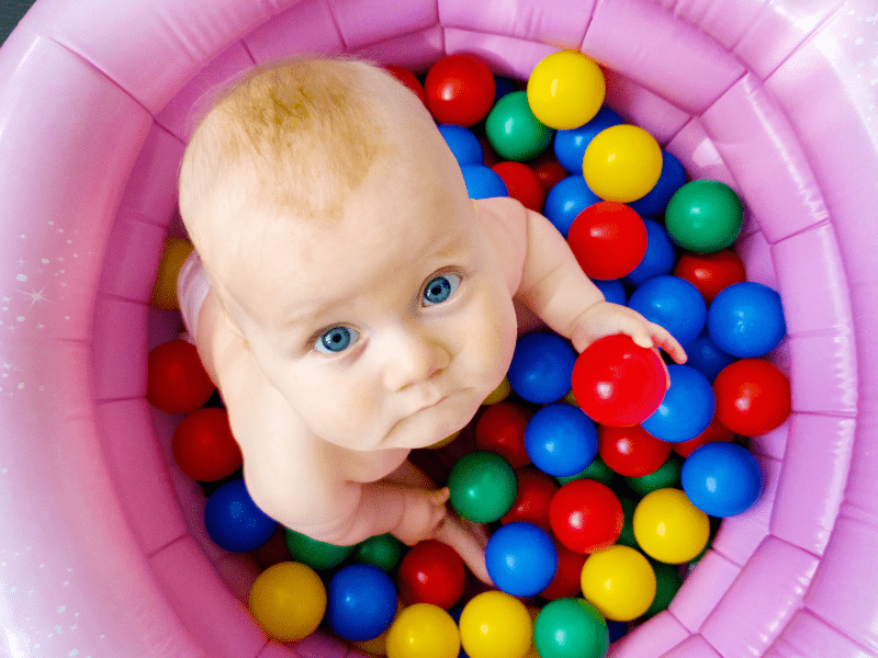 diy ball pit sensory activities for 1 year olds