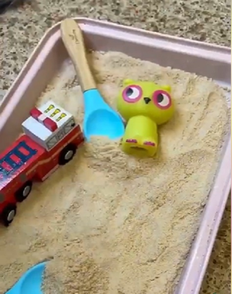 edible sand using cheerios to make a diy sensory activities for 1 year olds