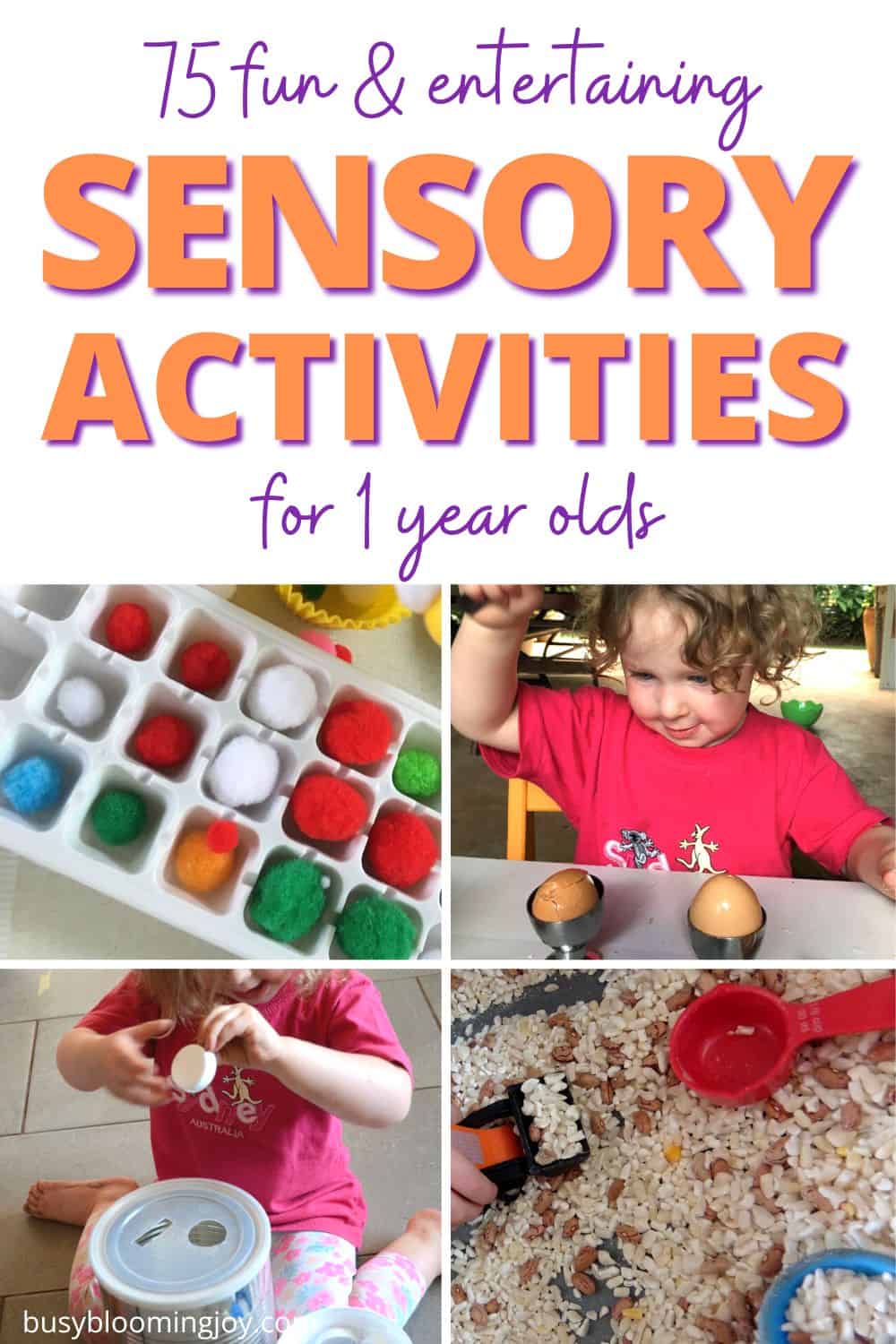 feature image for sensory activities for 1 year olds