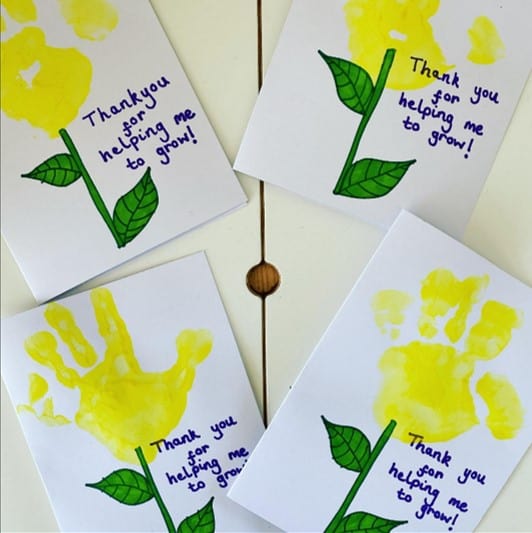 Thank You For Being A Totally Roarsome Teacher - Handprint Art