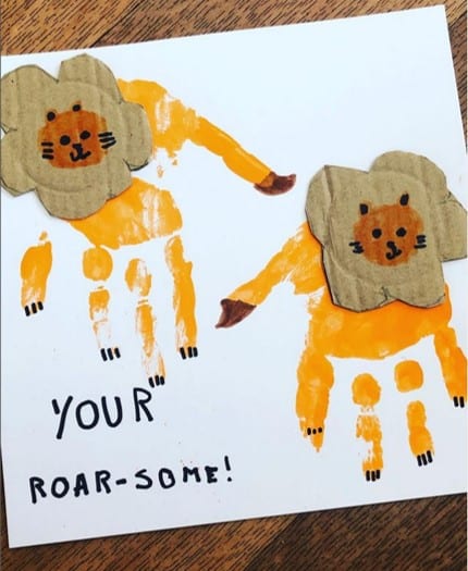 You Are Totally Roarsome / Handprint Dinosaur / Happy Valentine's