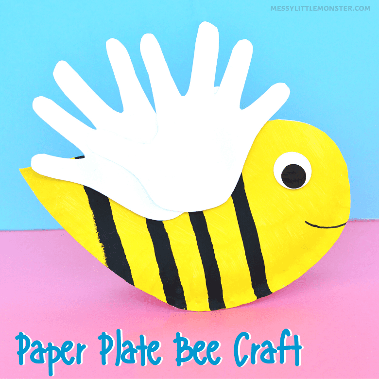 paper plate bee craft for kids.
