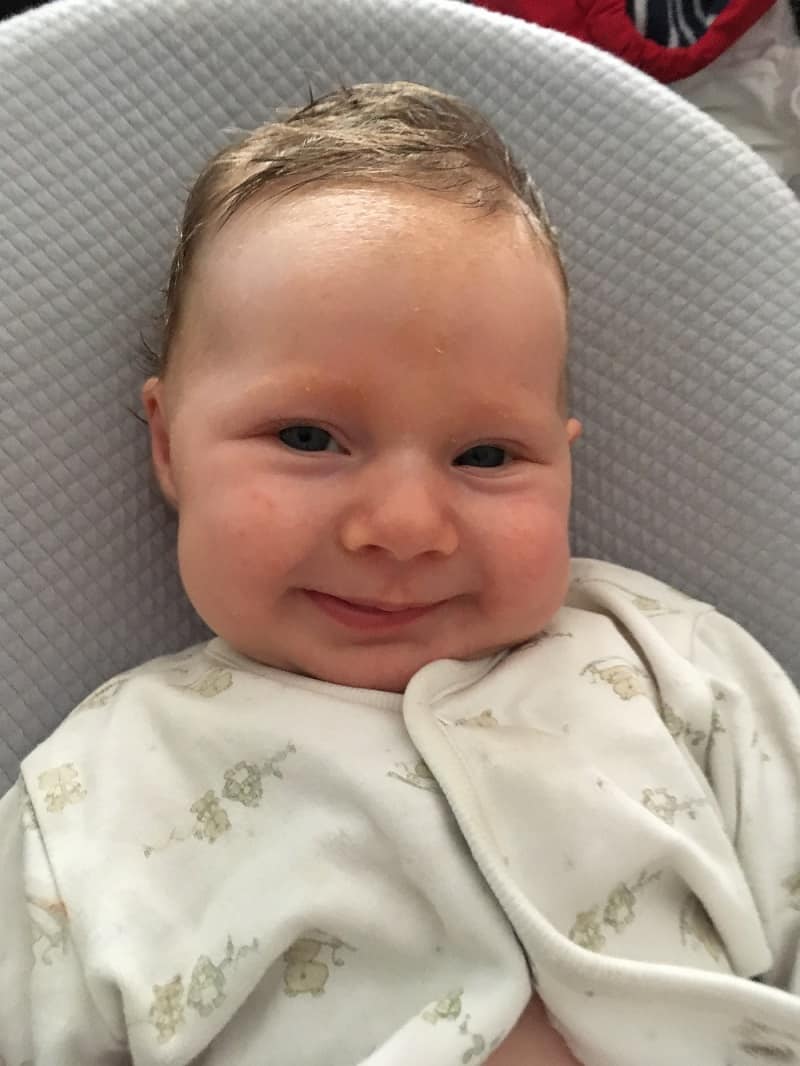 life with a newborn gets easier when you see major milestones like smiling