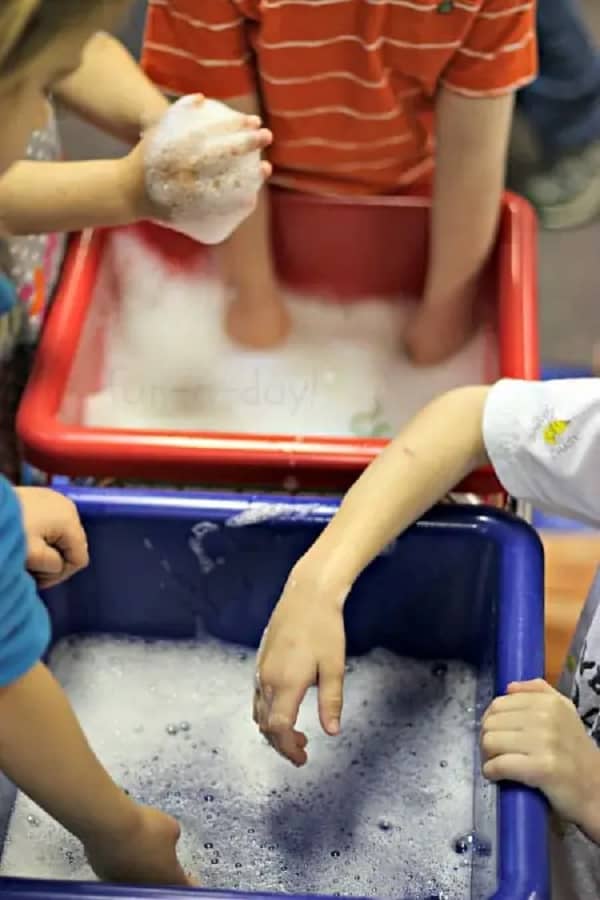 Scented Spring Sensory Bin table ideas for kids all ages