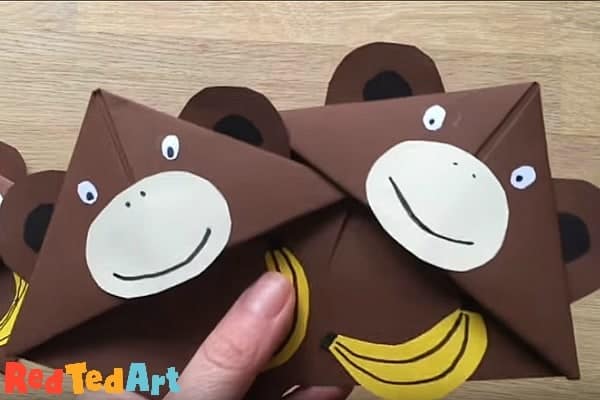 easy bookmark craft for 2 year olds