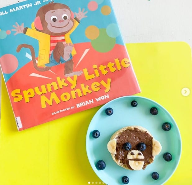 monkey theme snack activity for kids